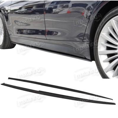 Элероны на пороги BMW 3 Series F30/F35 2012-20218 (MP Style) чёрный глянец