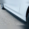 Элероны на пороги BMW 3 Series F30/F35 2012-20218 (MP Style) чёрный глянец