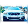 Сплиттер, диффузор, юбка переднего бампера BMW 5 Series G30 2018-2020 ( MP Style 2 части) чёрный