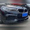 Сплиттер, диффузор, юбка переднего бампера BMW 5 Series G30 2018-2020 ( MP Style 2 части) чёрный