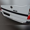 Накладка на задний бампер Mercedes-Benz Sprinter W907 2018+ (нержавеющая сталь)