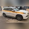 Пороги, подножки, ступени Chery Tiggo 8 PRO 2021+ (серебристые)