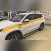 Пороги, подножки, ступени Chery Tiggo 8 PRO 2021+ (серебристые)
