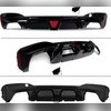 Диффузор заднего бампера BMW 5 G30 G38 2017-2022 ( чёрный глянец)