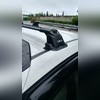 Багажник аэродинамический на крышу Peugeot Traveller 2017-нв, "Air 3 Black"