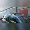 Поперечины на интегрированные рейлинги с замком Audi Q3 2011-нв Turmaline V2 Black