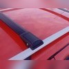 Поперечины на рейлинги аэродинамические с замком BMW X7 2018 - нв "Shark Black"
