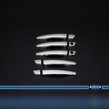 Накладки на дверные ручки Peugeot Traveller 2017 - нв (нерж.) 5-дверн. 10 шт.- 2 отверст., 2 сдвижны