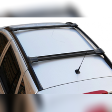 Поперечины на рейлинги аэродинамические, Volkswagen Caddy 2010 - нв, Diamond Black