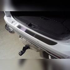 Накладка на задний бампер (лист шлифованный) Mitsubishi Pajero Sport 2019-нв