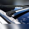 Поперечины аэродинамические с замком, на рейлинги Carrier V1 (Erkul) цвет серебро