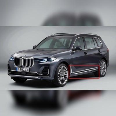 Комплект порогов BMW Х7 2018-нв (копия оригинала - Текстура)