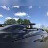 Прямоугольные поперечины на рейлинги Audi A4 2016-нв Универсал allroad "Титан" с секреткой