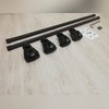 Прямоугольные поперечины на рейлинги Toyota RAV 4 2000-2006 Кроссовер "Титан" с секреткой