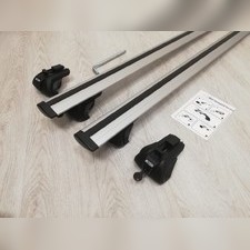 Аэродинамические поперечины на рейлинги Toyota RAV 4 2000-2006 Кроссовер "Титан Крыло" с секреткой