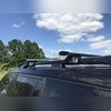 Аэродинамические поперечины на рейлинги Volvo XC90 2002-2014 Кроссовер "Титан Крыло" с секреткой