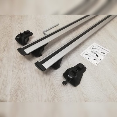 Аэродинамические поперечины на рейлинги Lada Largus 2012-нв Универсал "Титан Крыло" с секреткой