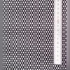 Сетка в бампера универсальная, решетку радиатора 120*40 см (алюминиевая, черная)