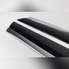 Дефлекторы окон Kia Seltos 2020-нв, комплект из 6-ти частей (темные с хром молдингом)