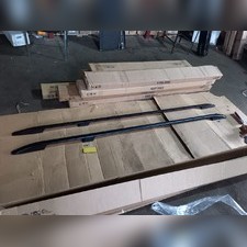 Рейлинги Opel Vivaro 2001-2014 "длинная база" чёрные