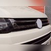 Накладки на решетку радиатора Volkswagen T5 Caravelle 2010 - 2015 (нержавеющая сталь, черный хром)