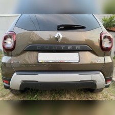 Накладка на задний бампер с загибом Renault Duster 2021 - нв
