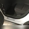 Накладки на пороги (лист шлифованный) Hyundai i30 2012-2017