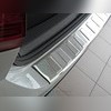 Накладка на задний бампер, "трапеция" (лист шлифованный) Skoda Octavia III 2017-нв