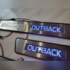 Накладки на пороги "с логотипом и LED подсветкой" Subaru Outback V 2014-2021