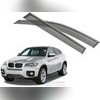 Дефлекторы боковых окон с хромированным молдингом, OEM Style BMW X6 2009-2013