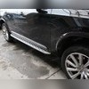 Пороги, подножки, ступени (копия оригинала - OEM Style) (черные) Volvo XC90 2015-нв