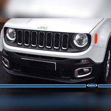 Накладки на противотуманные фары Jeep Renegade 2014-208 (нержавеющая сталь)