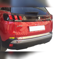 Накладка на нижнюю кромку крышки багажника (нержавеющая сталь) Peugeot 3008 2016-нв