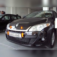 Накладки на решетку радиатора (нержавеющая сталь) Renault Megane 2008-2016