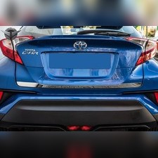 Накладка на нижнюю кромку крышки багажника (нержавеющая сталь) Toyota C-HR 2017-нв