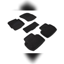 Коврики ворсовые в салон 3D ( серые / черные / бежевые ) Mitsubishi Outlander III 2012-н.в.