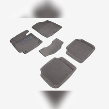 Коврики ворсовые в салон 3D (серые / черные / бежевые) Hyundai Elantra V 2011-2015