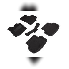 Коврики салона ворсовые 3D (серые / черные / бежевые) Seat Leon III 2013-н.в.