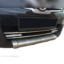 Накладки на нижнюю решетку радиатора (нержавеющая сталь) Nissan Qashqai 2006-2009