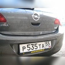 Накладка на кромку крышки багажника (нержавеющая сталь) Opel Astra J 2010-нв
