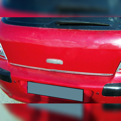 Накладка на кромку крышки багажника (нержавеющая сталь) Peugeot 307