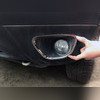 Окантовка на противотуманные фары (нержавеющая сталь) Renault Duster 2011-2017