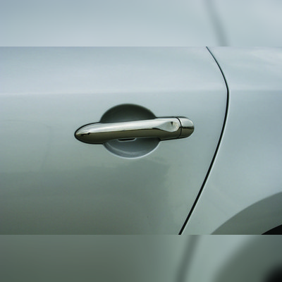 Накладки на дверные ручки (нержавеющая сталь) (без сенсора) Renault Captur 2016-нв