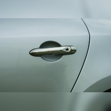 Накладки на дверные ручки (нержавеющая сталь) (под сенсор) Renault Scenic 2009-2016