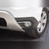 Окантовка передних противотуманных фар (нержавеющая сталь) Renault Duster 2020-нв