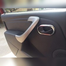 Окантовка внутреннего замка открывания дверей (нержавеющая сталь) Renault Duster 2011-2017