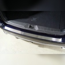 Накладка на задний бампер (лист шлифованный) Subaru Outback 2021-нв