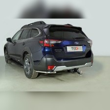 Защита заднего бампера (уголки) 42,4 мм Subaru Outback 2021-нв