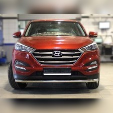 Защита переднего бампера (одинарная) 53 мм Hyundai Tucson 2015-2018