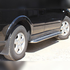 Пороги труба с алюминиевым листом 43 мм Chevrolet Captiva 2006-2011